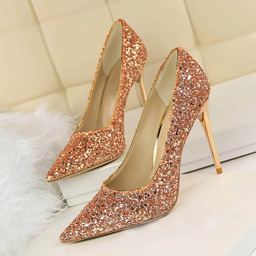 Magical Glittery High Heels in EIGHT Colours