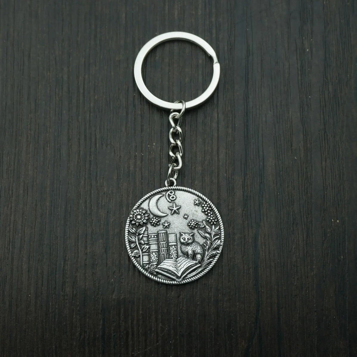 Witch's Library Keyring