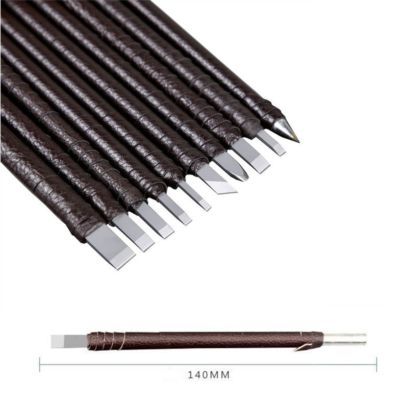 Tungsten Steel Stone Carving Hand Tools Set Chisel Set Woodworking Carving Tools