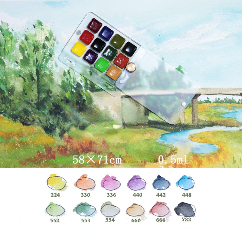 Painters Pocket Kit A9 Three-Ring Mini Loose-Leaf Leather Notepad Painting Supplies