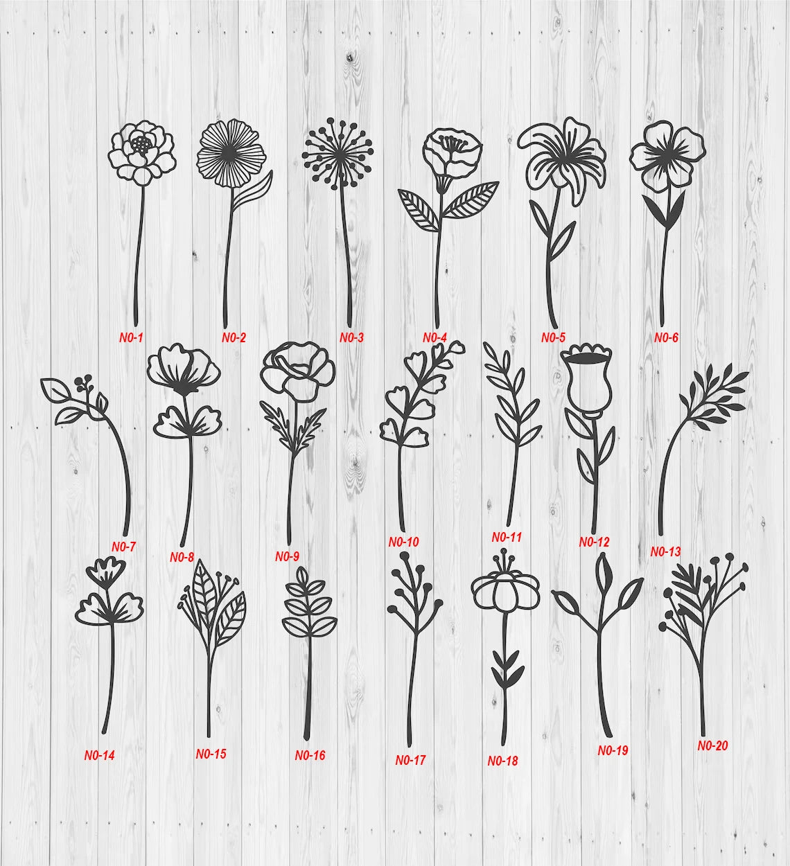 Pick Your Own Wild Flowers Bouquet Wood Craft Project