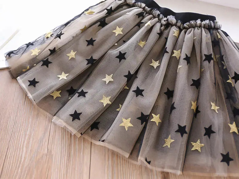 Swan T-Shirt+Sequin Skirts 2Pcs Baby Girls Clothing Sets Cotton Outfits