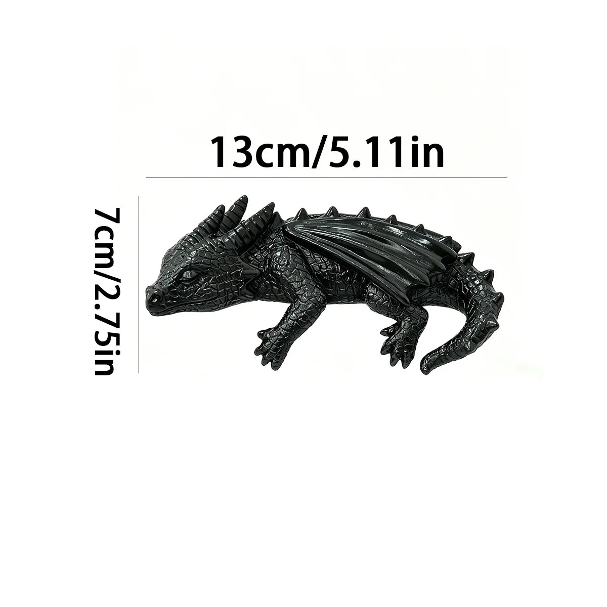 Resin Sleeping Baby Dragon Bookshelf Ornament