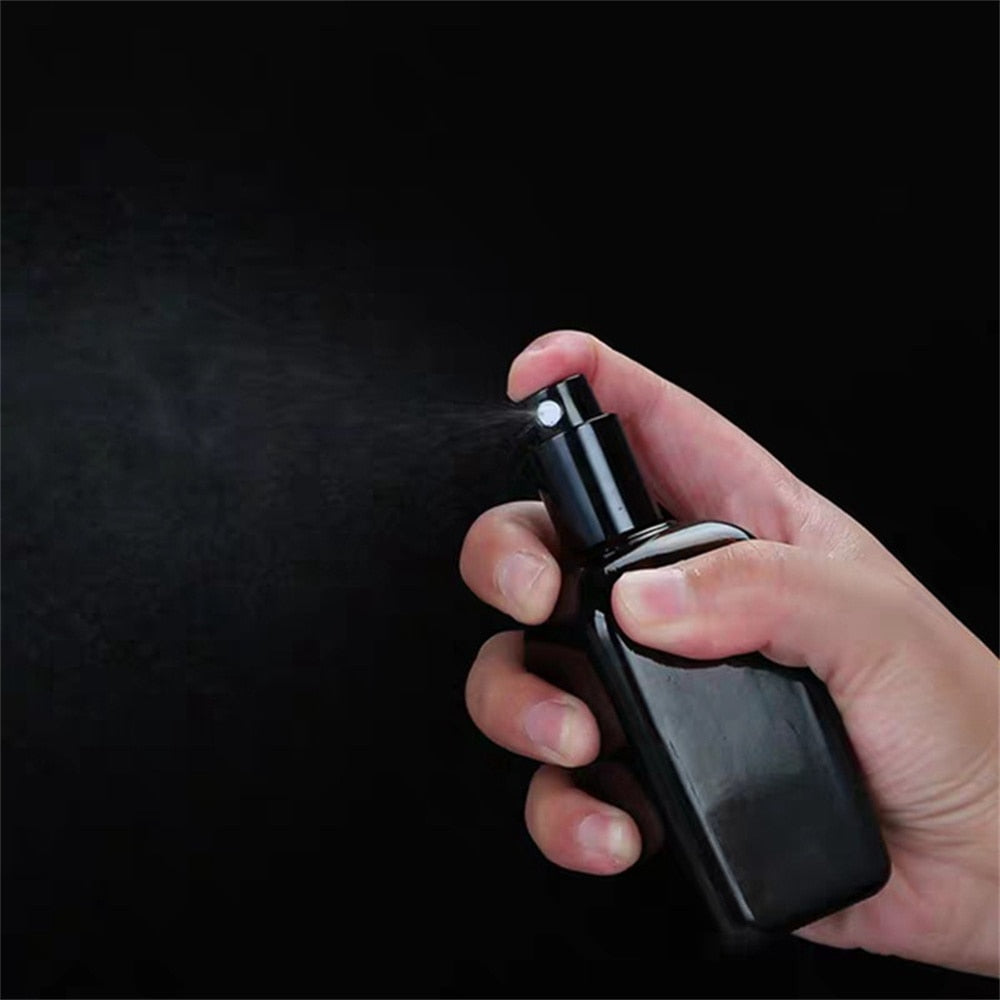 Square Perfume Spray Bottles Refillable Cosmetic Container With Cap
