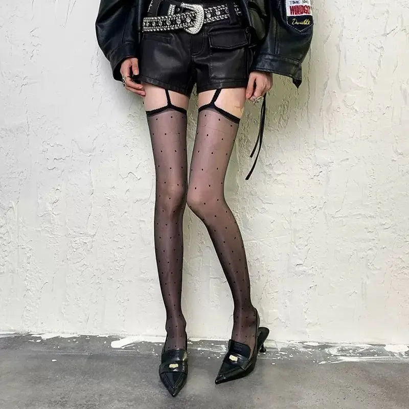 Suspender Spotty Stockings