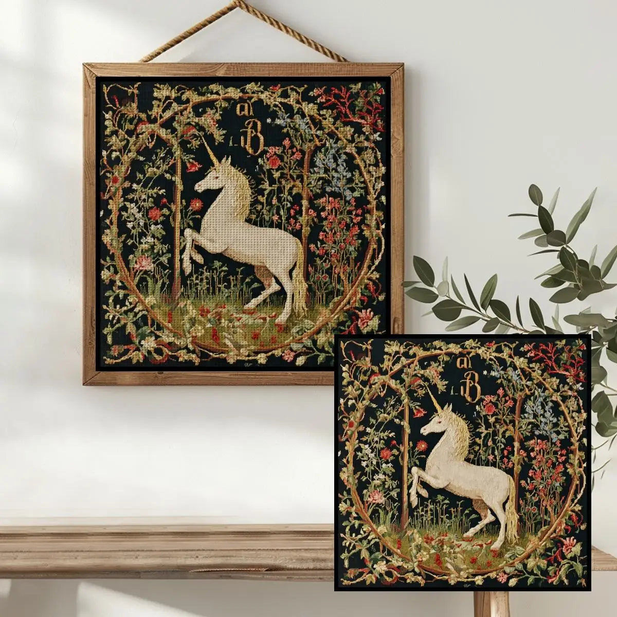 Unicorn 30X30CM Stamped Cross Stitch DIY Kit 11/14/16CT