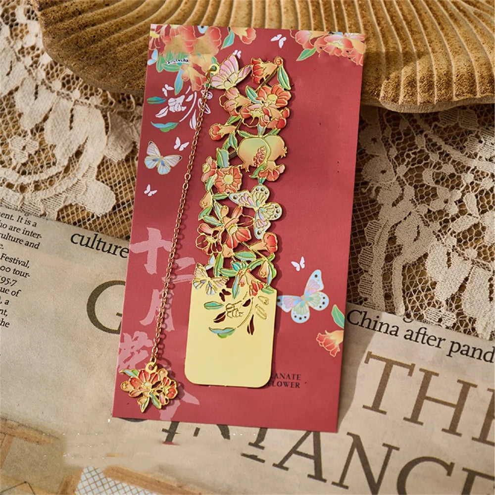 Metal Flower Bookmarks