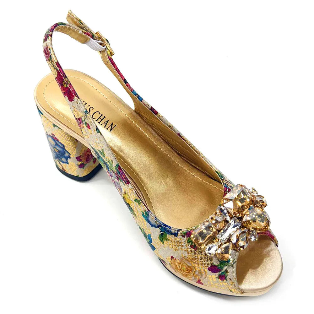 Spring Garden Party Shoes And Matching Bag Set