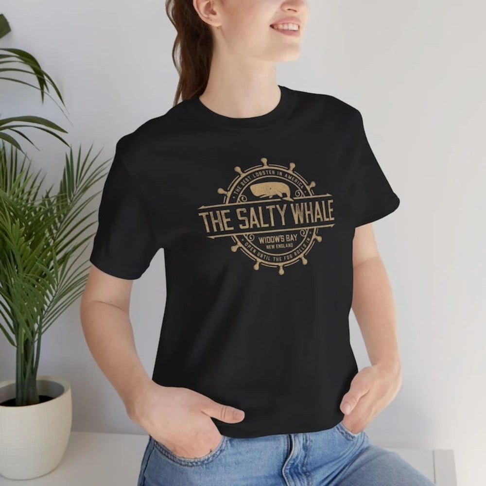 Widow's Bay T-Shirt Horror TV Series Tee The Salty Whale of Widow's Bay Shirt You Had Your Qualms Seafood Restaurant Bar Pub Tee Tops