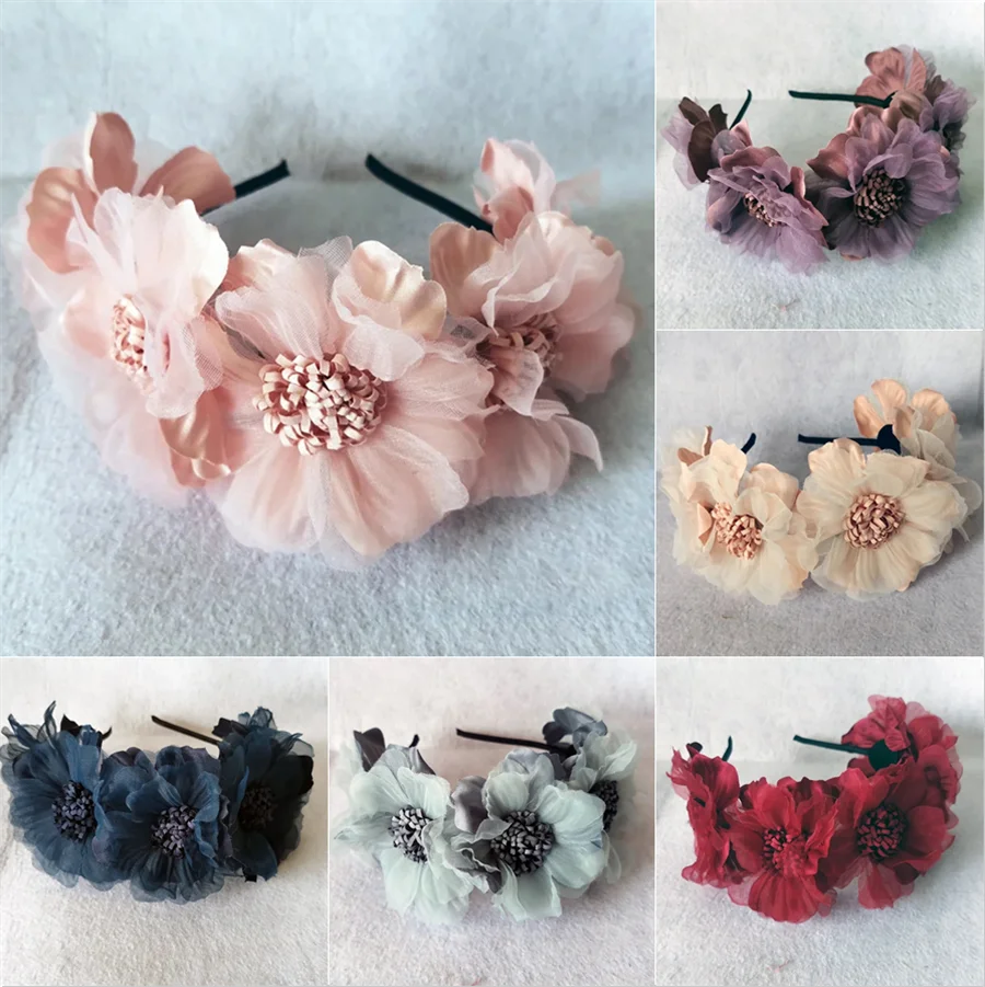 Bonny's Mesh Flower Headbands