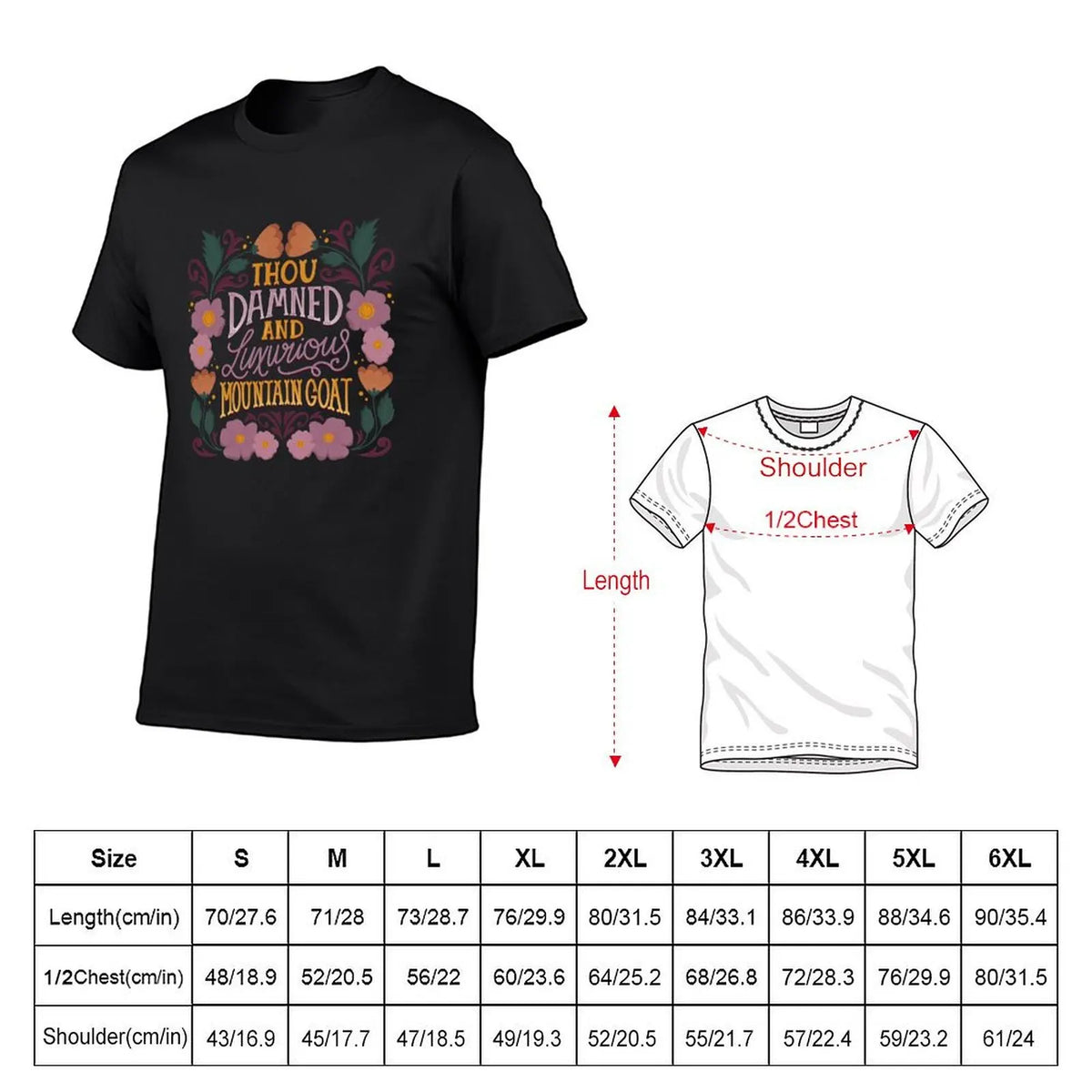 Shakespeare Quote Insult - Damned Luxurious Mountain Goat T-Shirt