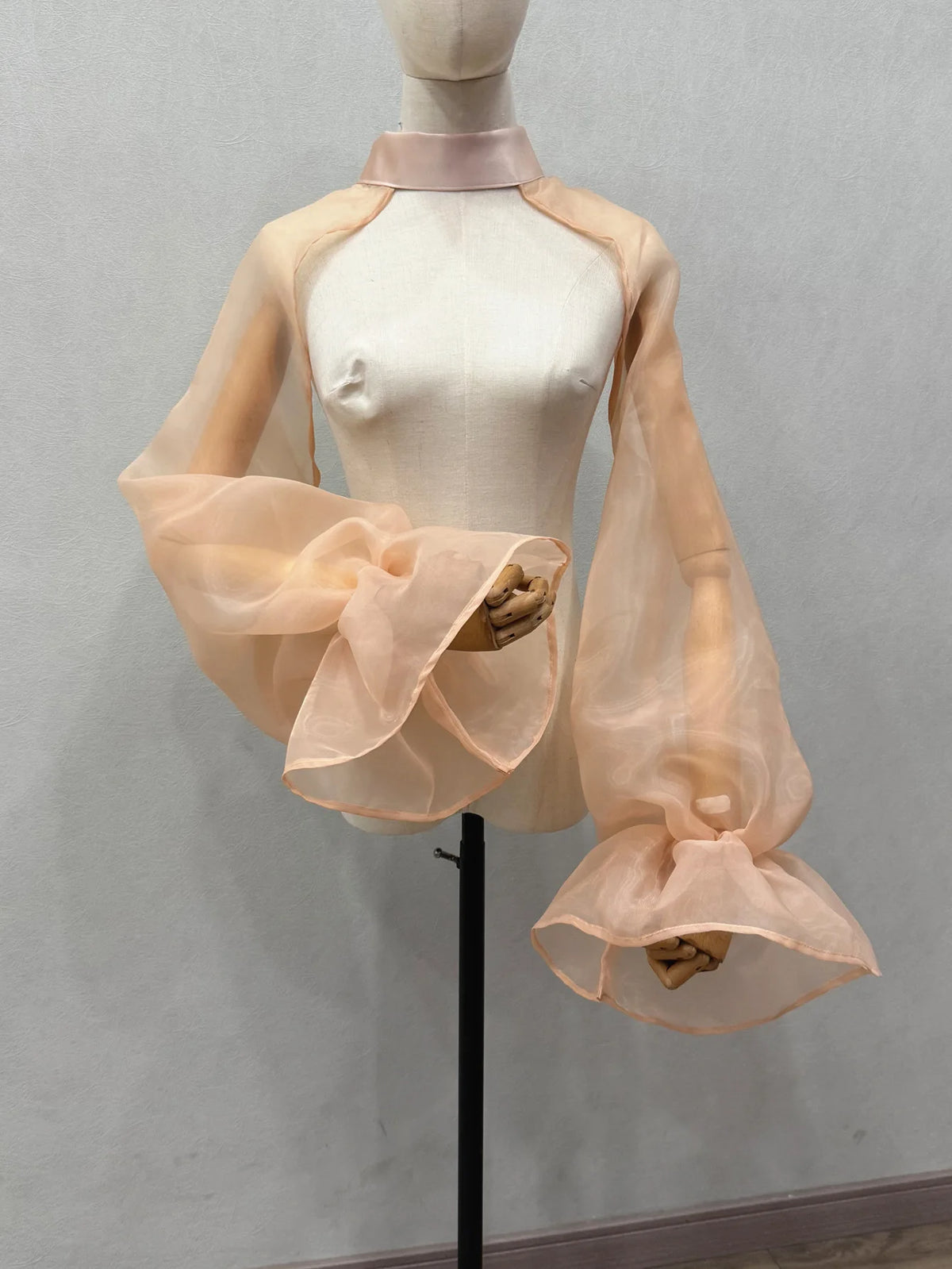 Chiffon Full Sleeves Shoulder Neck Covers Cosplay Dance Performance Wear