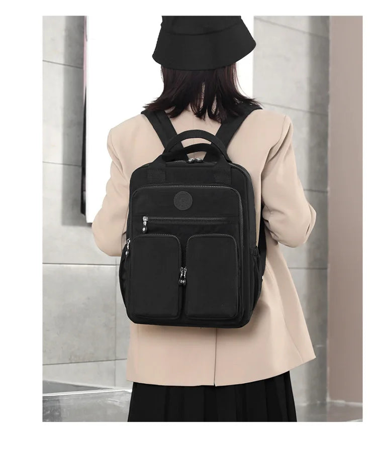 14 Colour Fun Backpacks Waterproof Zipper Multi-pockets Travel School Laptop Bags