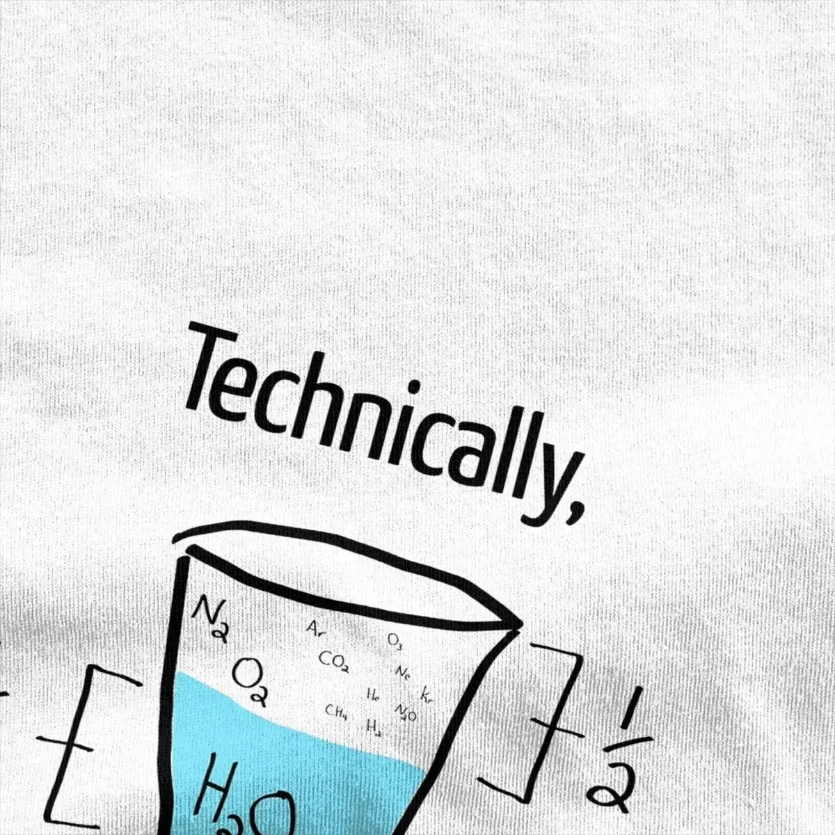 Men's Optimistic T-Shirts 'Technically It Is Always Full'