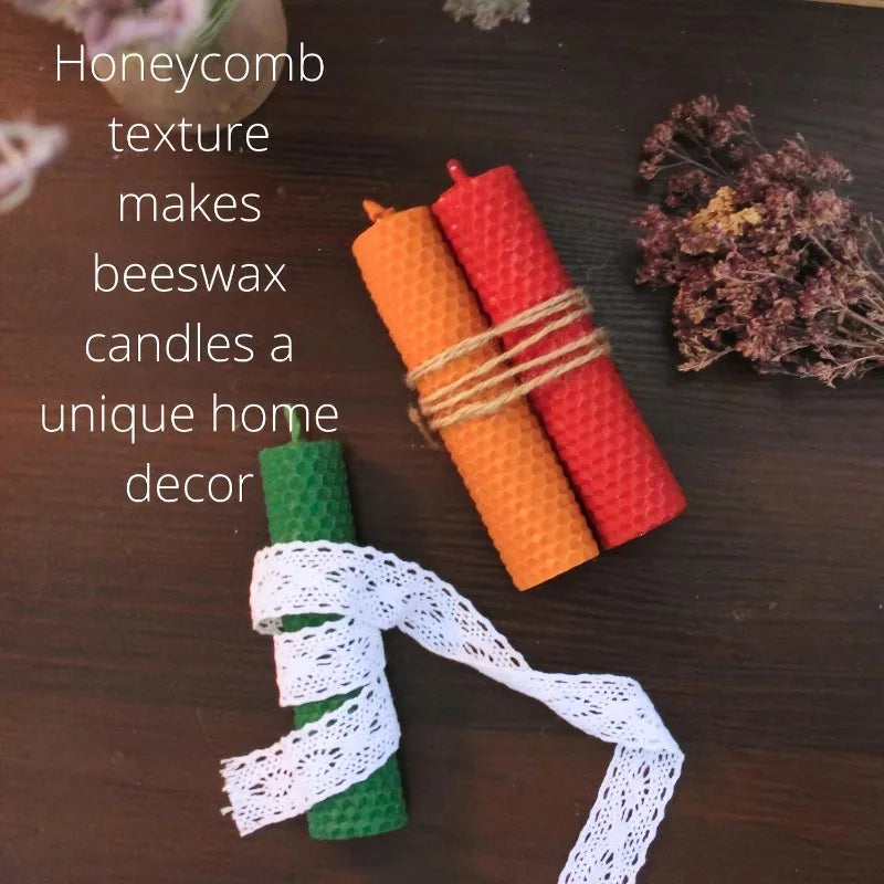 14pcs Rainbow Beeswax Candle Making Kit DIY Gifts