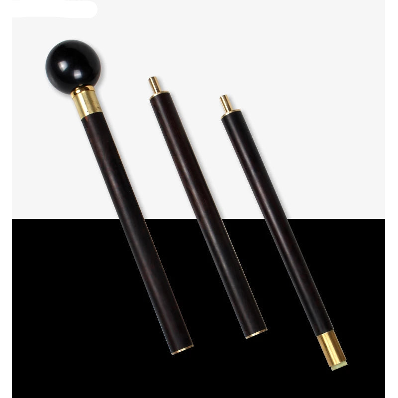 Black Eight Ball Wooden Walking Stick Cane