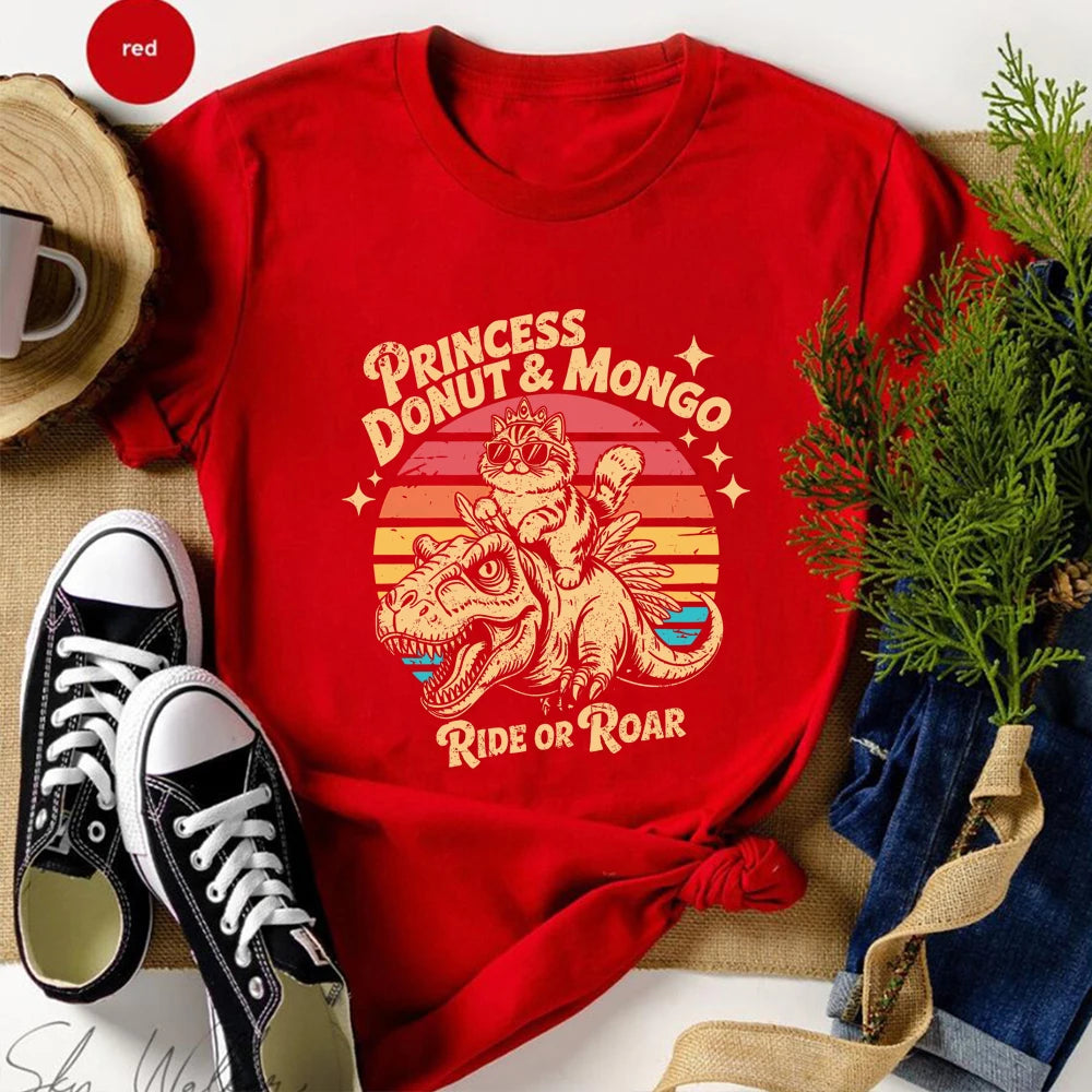Princess Donut & Mongo T-Shirt Dungeon Crawler Carl Sci-Fi Book Lover Tee