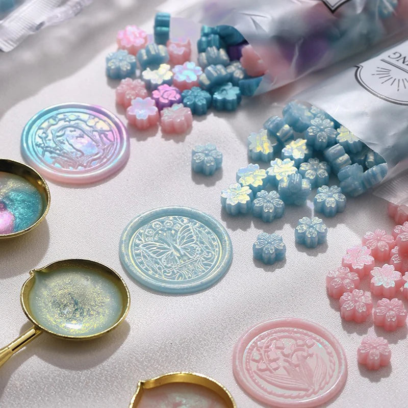 90pcs Glitter Wax Sealing Seal Stamp Beads