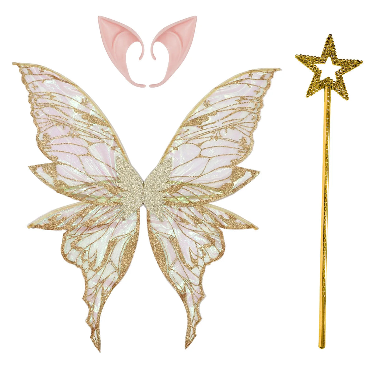 Fairy Elf Ears, Wings and Wands Cosplay Accessories