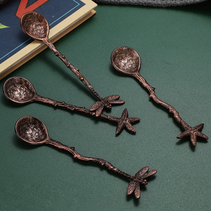 Dragonfly Branches Tea Coffee Spoons