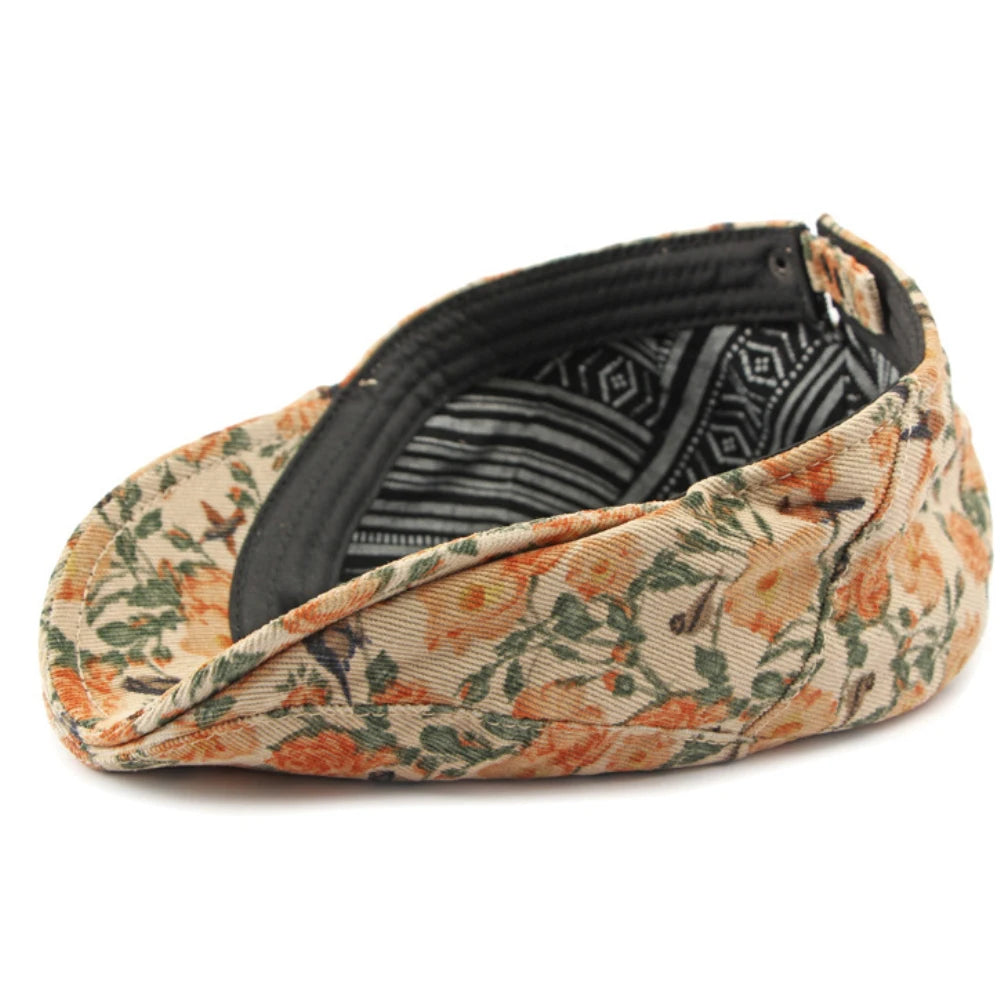 Winter Florals Cabbie Beret Caps