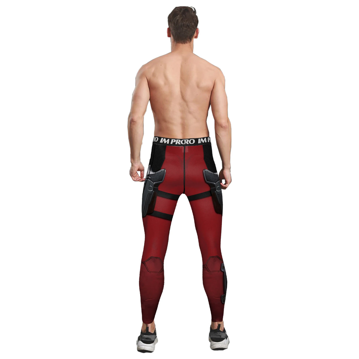 Wolverine Deadpool Men's Surf Compression Pants Tights Running Training Sport Fitness