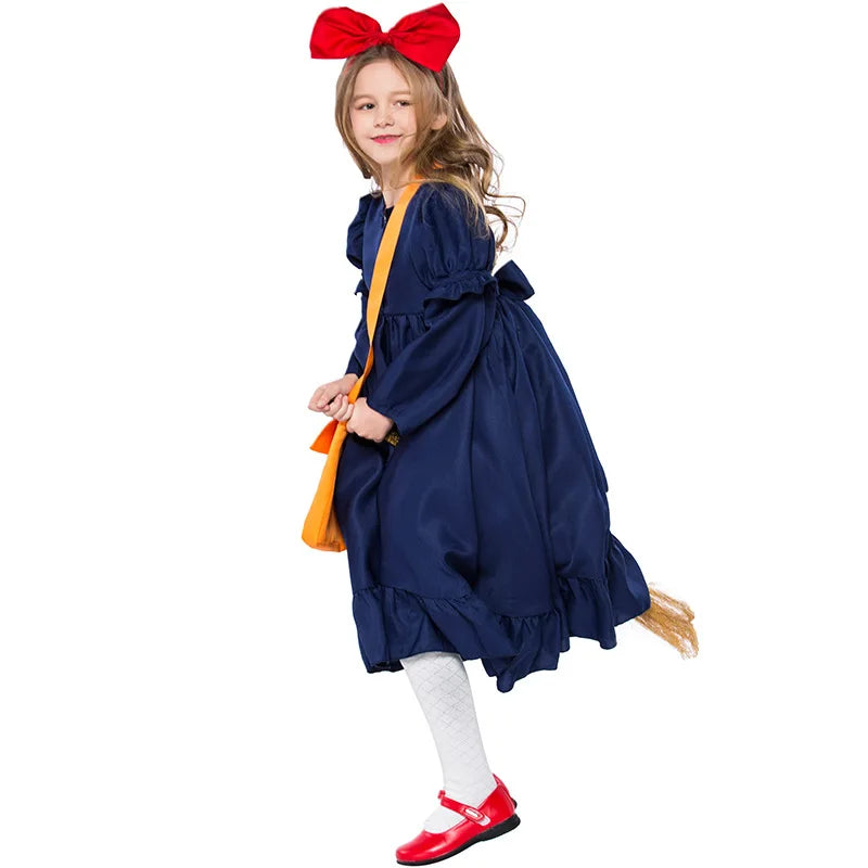 Japanese Anime Kiki's Delivery Service Costume Halloween Fairy Tale Cosplay Book Week Party Fancy Dress