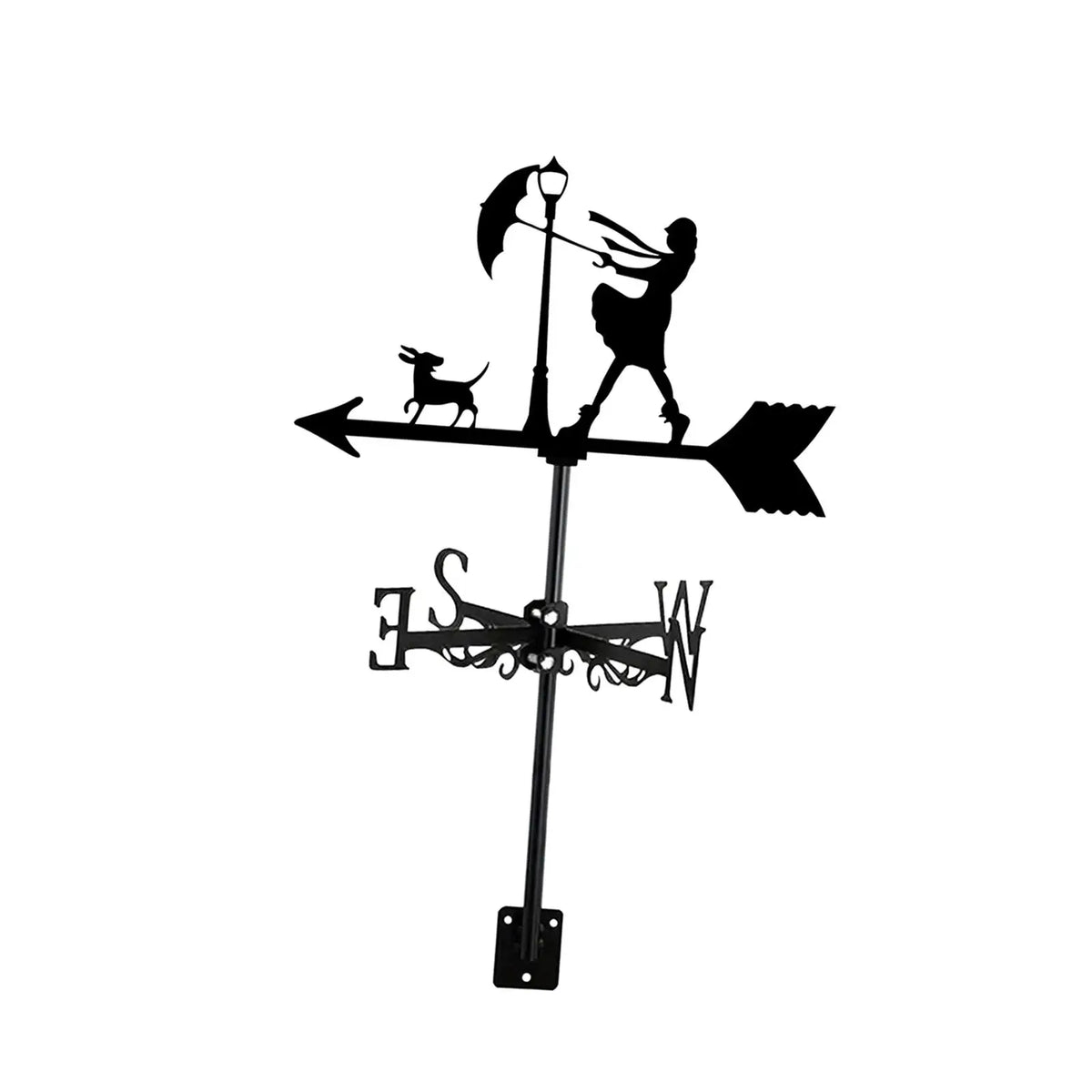 Umbrella Girl and Dog Weathervane