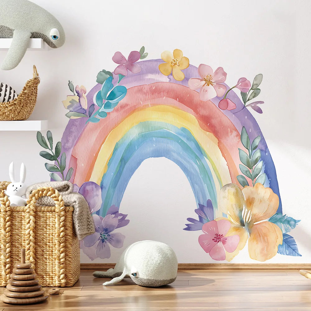 Large Rainbow Wall Sticker Childrens Room Mural