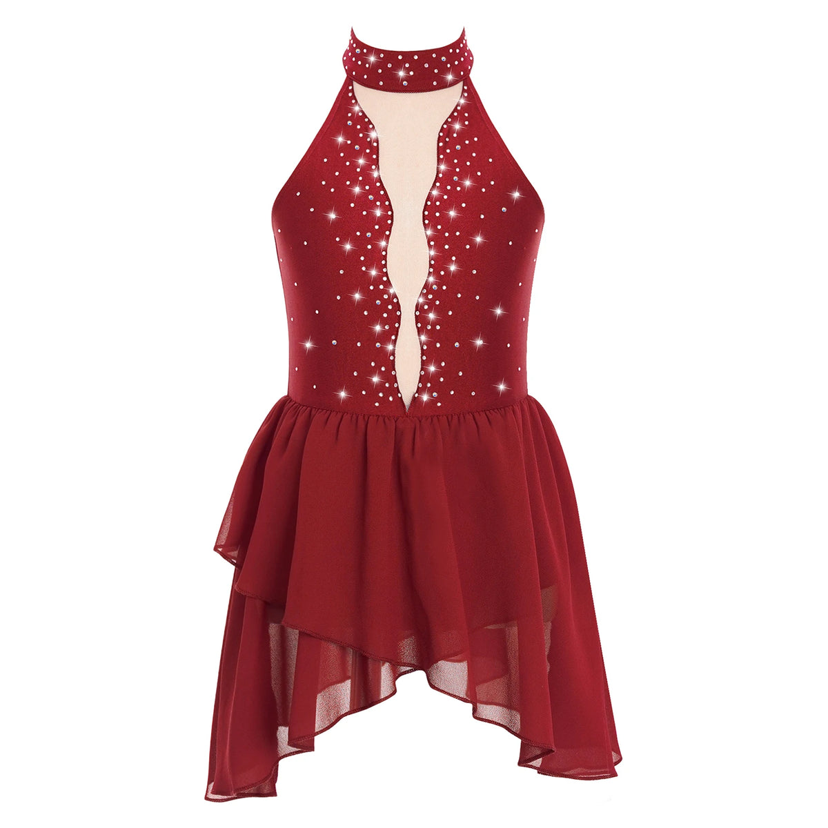 Girls Ballet Leotard Figure Ice Skating Dancewear Stage Costume