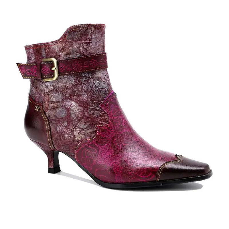 Serafina Rose's Genuine Leather Ankle Boots