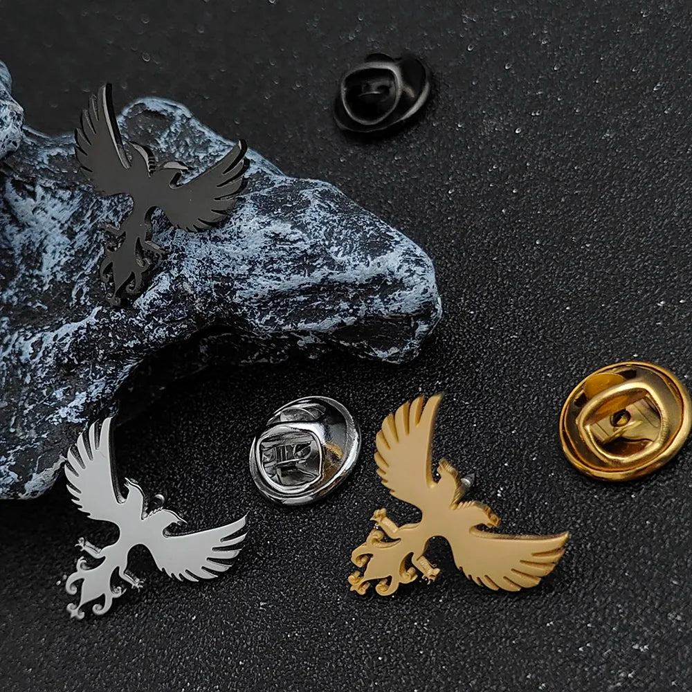 Mens Suit Collar Pins Gold Plated Whimsy