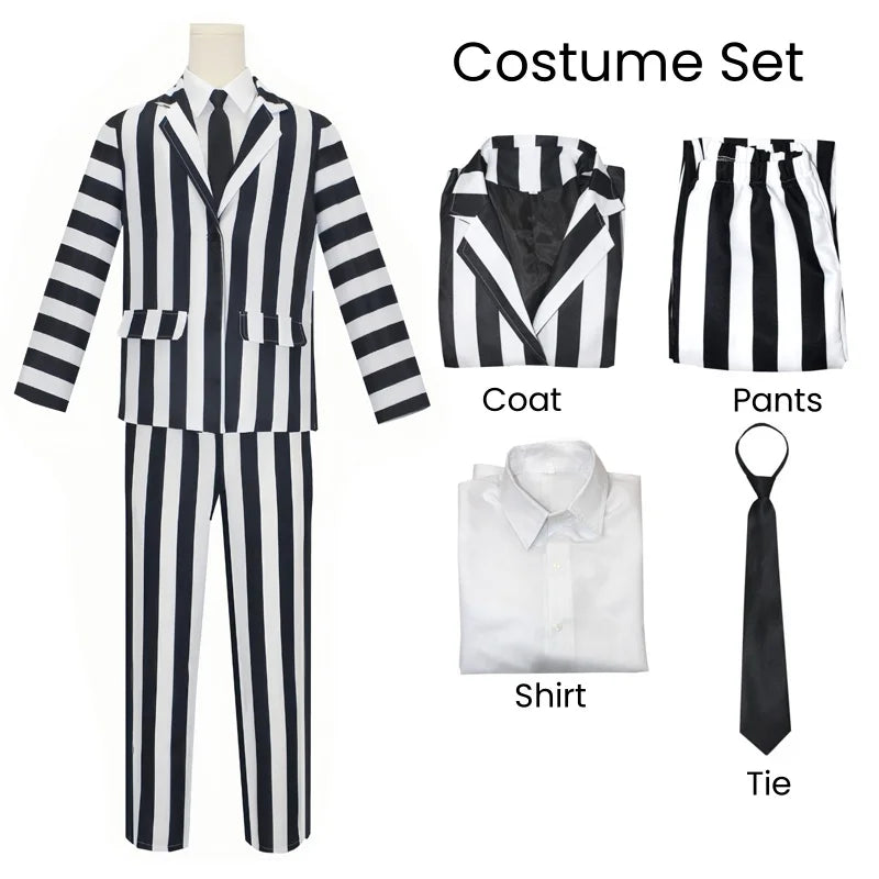 Lydia & Beetlejuice Adult Halloween Costumes