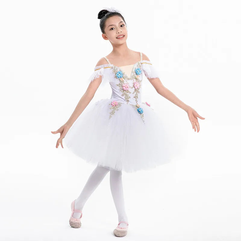 Spring Fae Ballet Performance Tutu Dresses