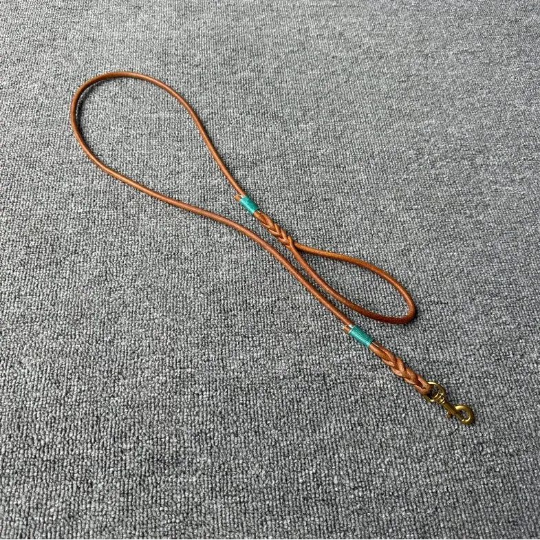 Handmade Genuine Leather Small Dog Leash Pet Accessories