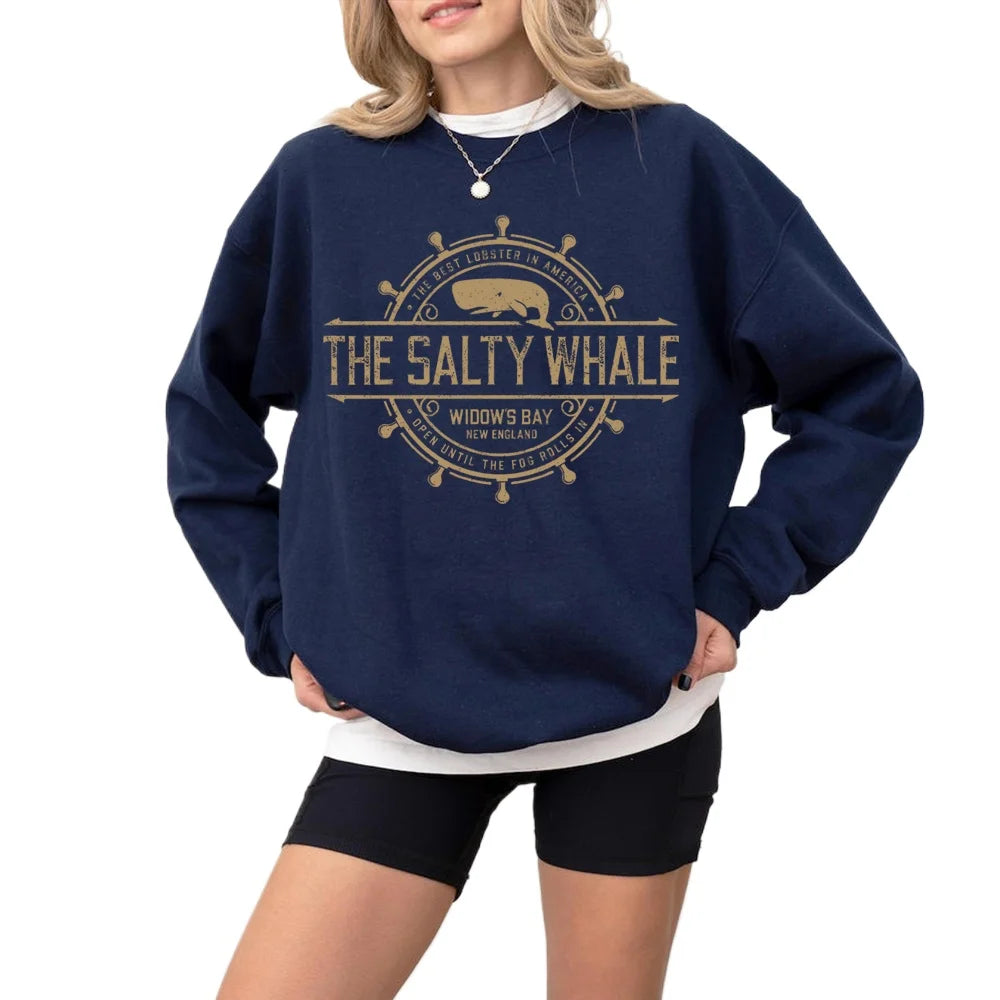 Widow's Bay Horror TV Series Unisex Sweatshirt The Salty Whale of Widow's Bay Seafood Restaurant Bar Pub