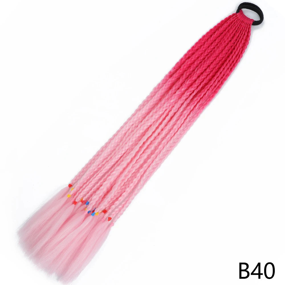Long Braided Ponytail Hair Extensions 60CM