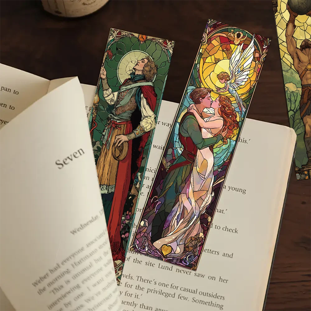 30pcs Stained Glass Window Bookmarks