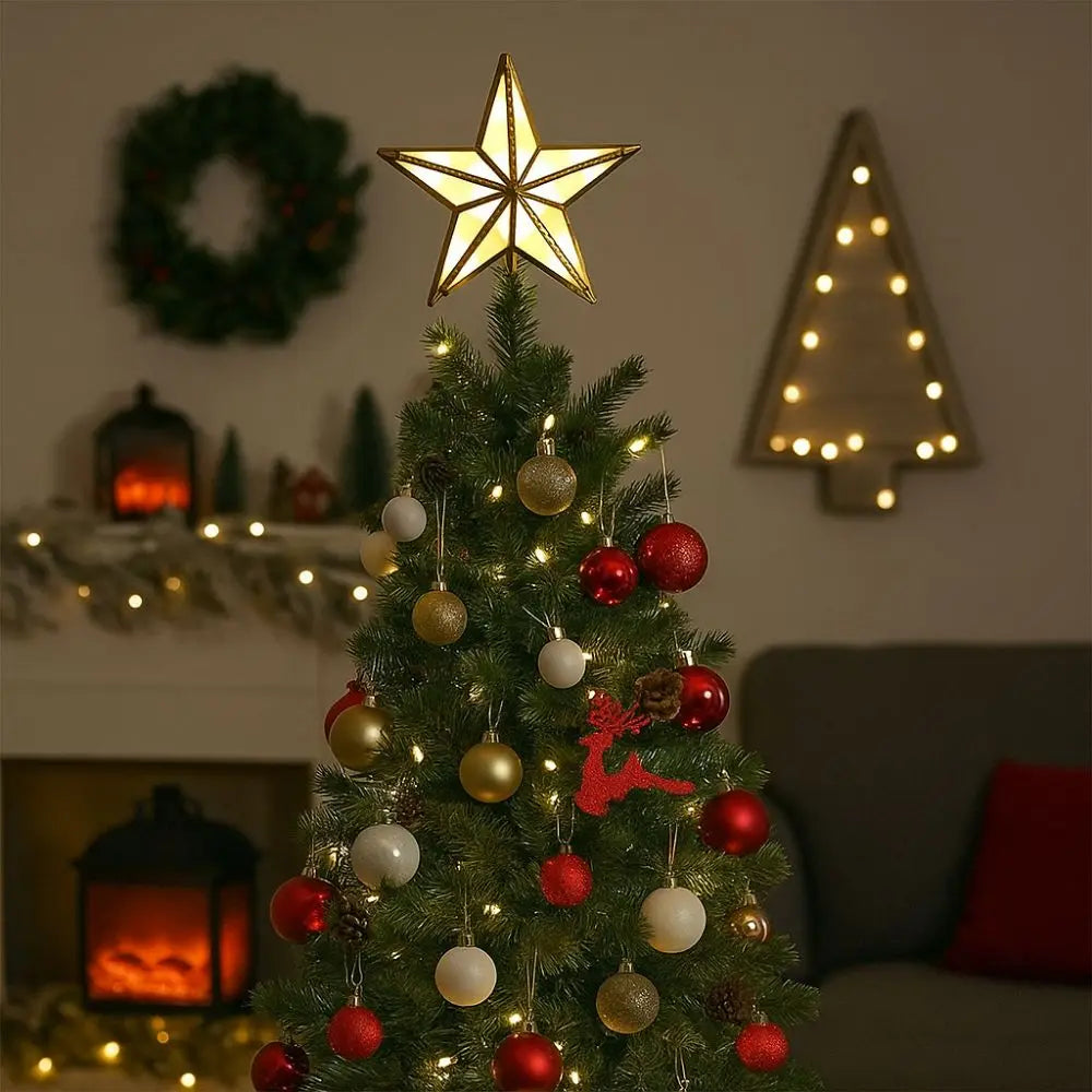 Christmas Tree Top Star Light