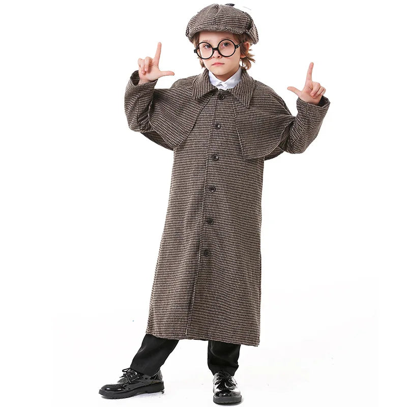 Sherlock and Enola Holmes Cosplay Detective Costumes