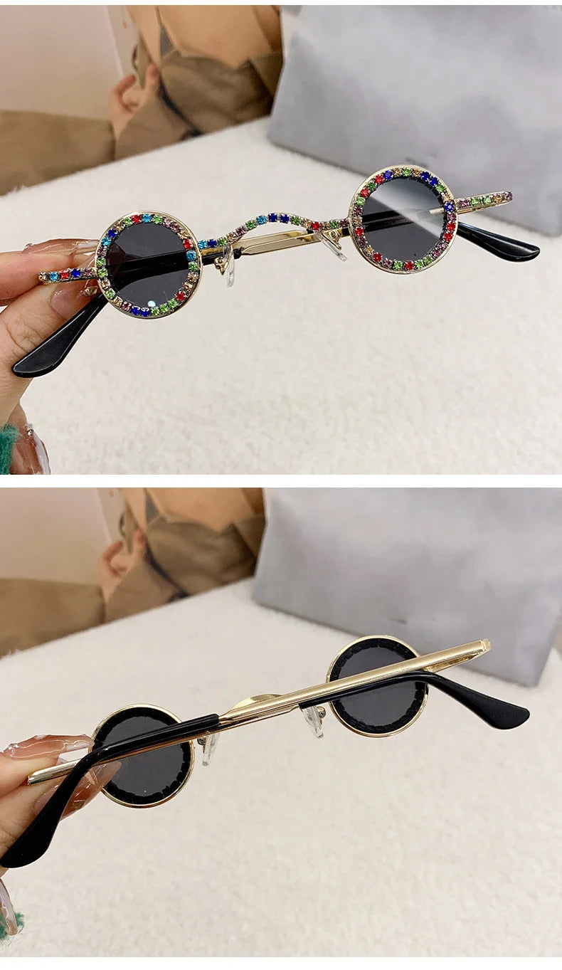 Diamond Dots Round Sunglasses