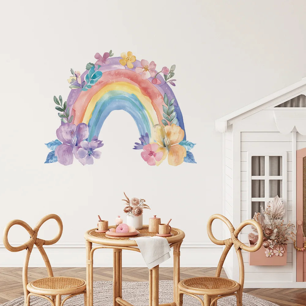 Large Rainbow Wall Sticker Childrens Room Mural