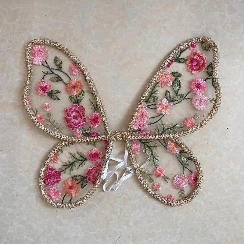 Embroidered Fairy Wings Fairy Wand Photo Props Costume Accessories