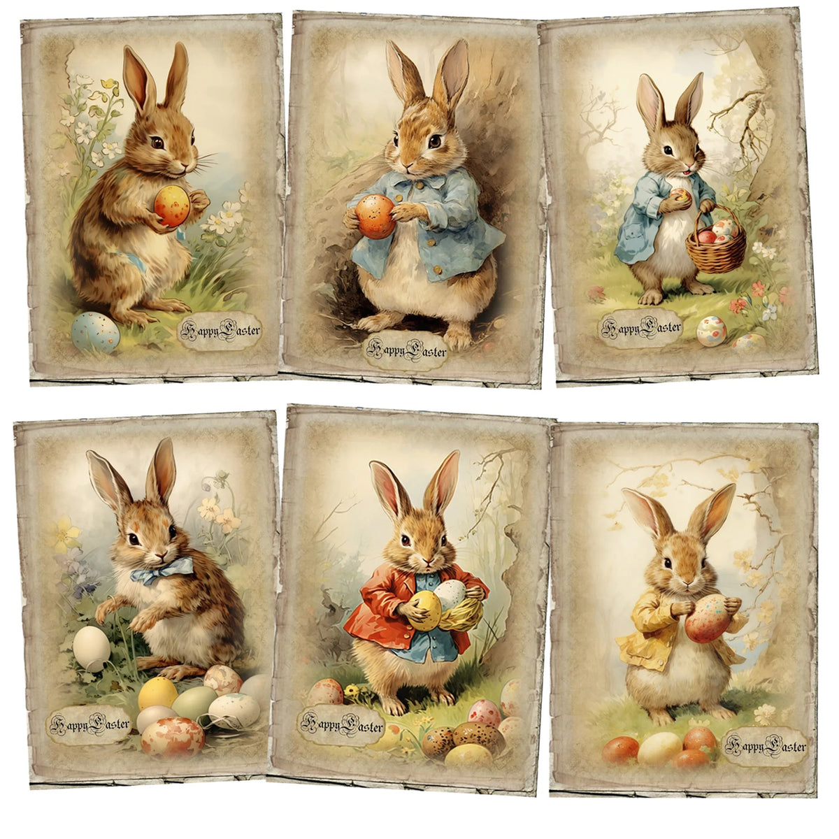 Set of 52 Easter Cardstock & Stickers Scrapbooking Crafting Supplies