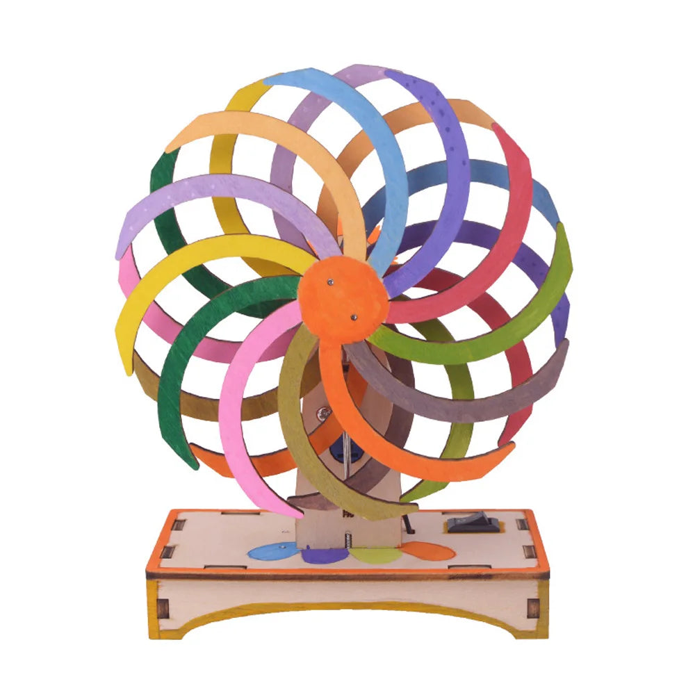 Magic Colour Wheel DIY Science Experiment Kit & Education Model Toy Physics Science Toys For Children