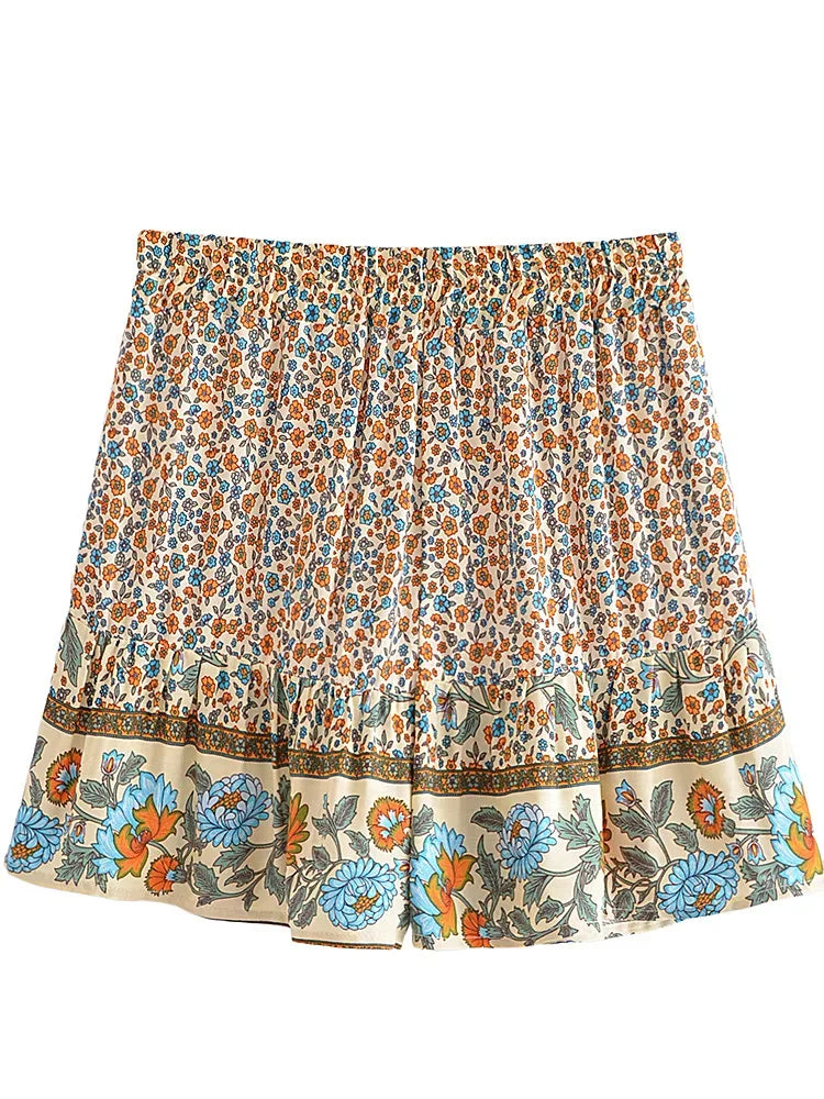 Lizzie's Boho Floral Print Happie Shorts
