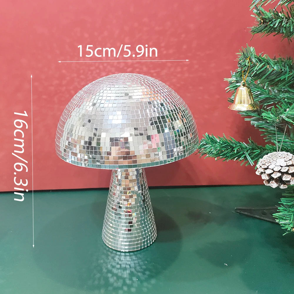 Mushroom Mirror Disco Ball Home Decor