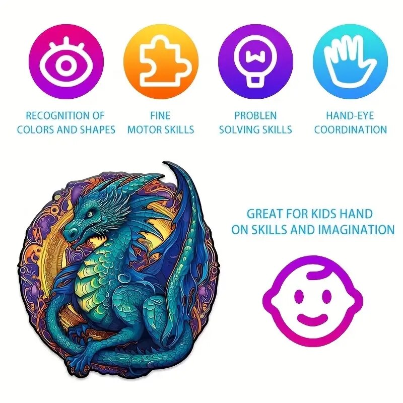 Dragon King Wooden Jigsaw Puzzle