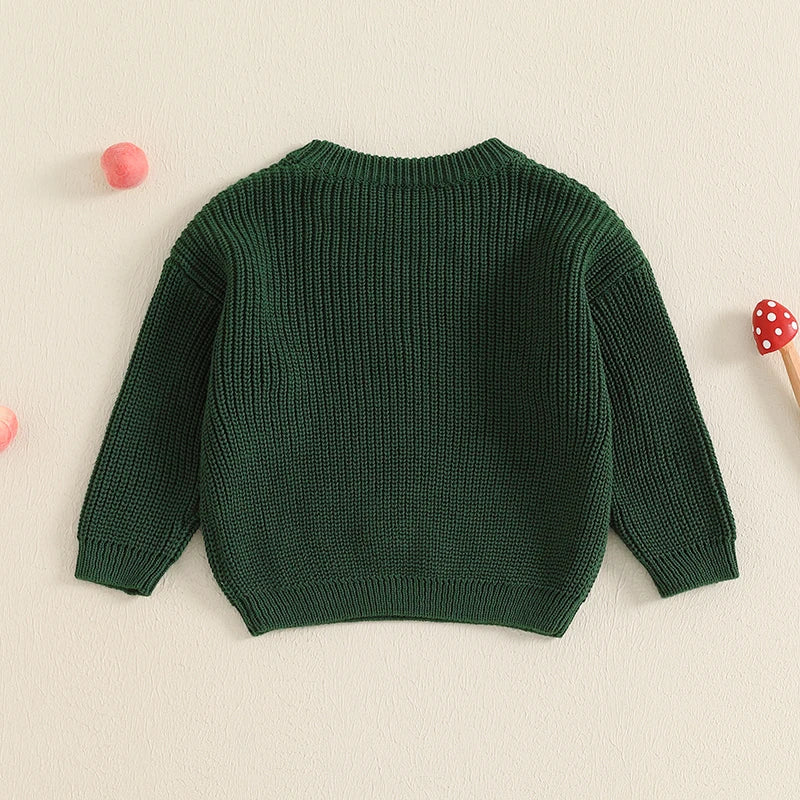 Childrens' Embroidered Mushroom Sweater