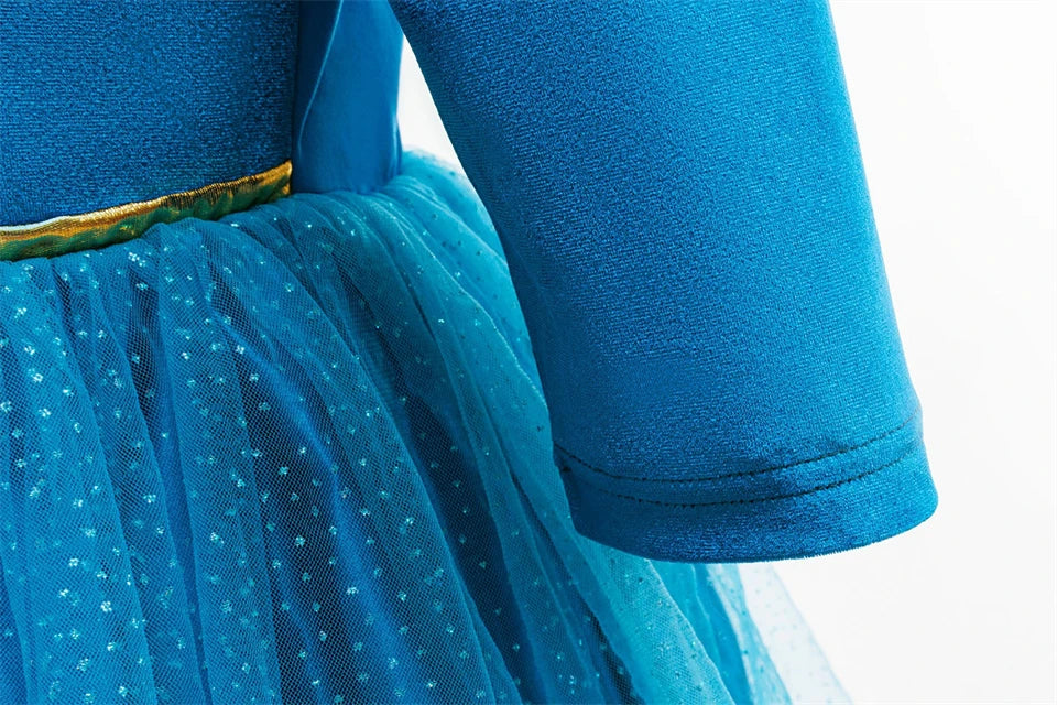 Halloween Cosplay Brave Princess Merida Dress Girls Costumes